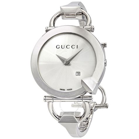 gucci ladies watch silver